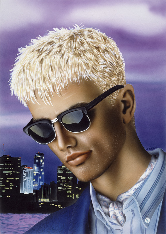 Jeune homme blond - platine de nuit