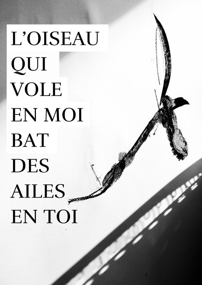l'oiseau qui vole en moi bat des ailes en toi