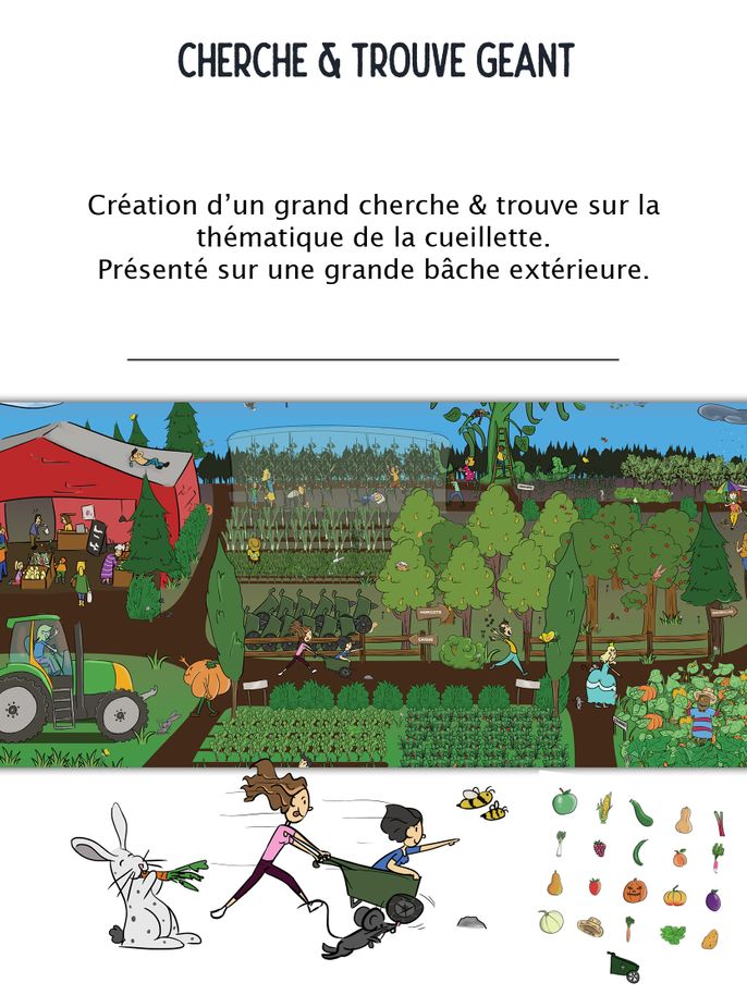 Grand jeu autour des fruits et légumes