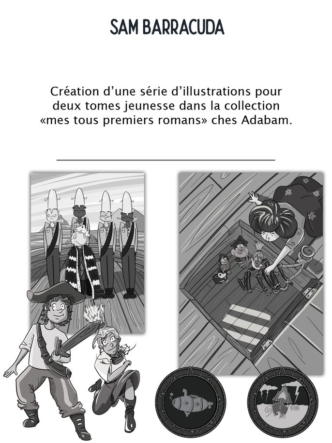 Illustrations Jeunesse Sam Barracuda (2 tomes)