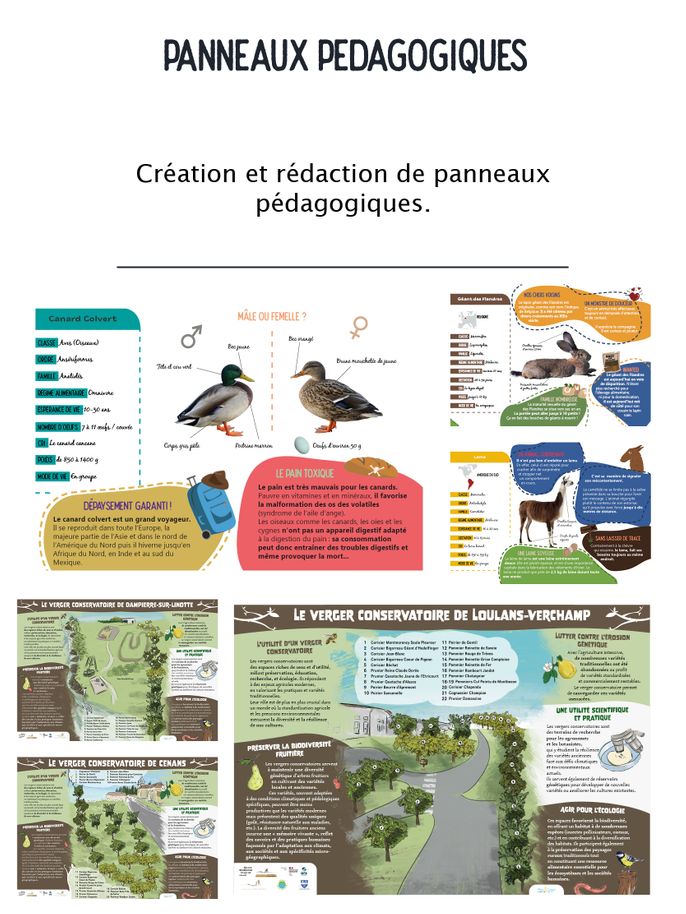 Panneaux pédagogiques