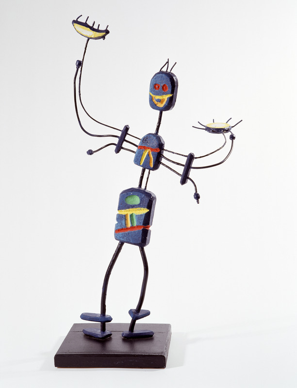 Personnage à la lune et au soleil - double face