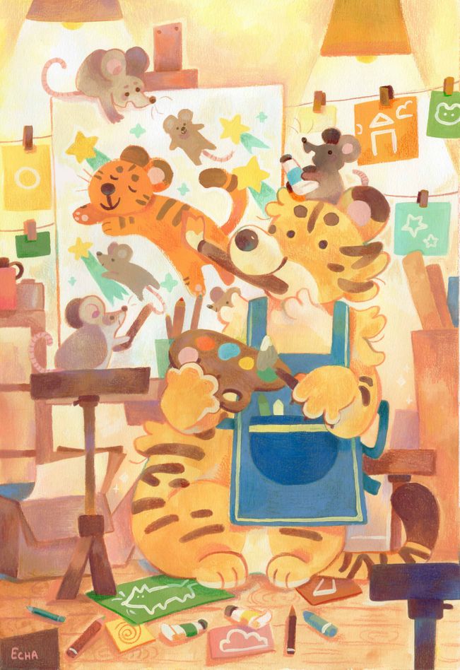 Autoportrait d'un tigre