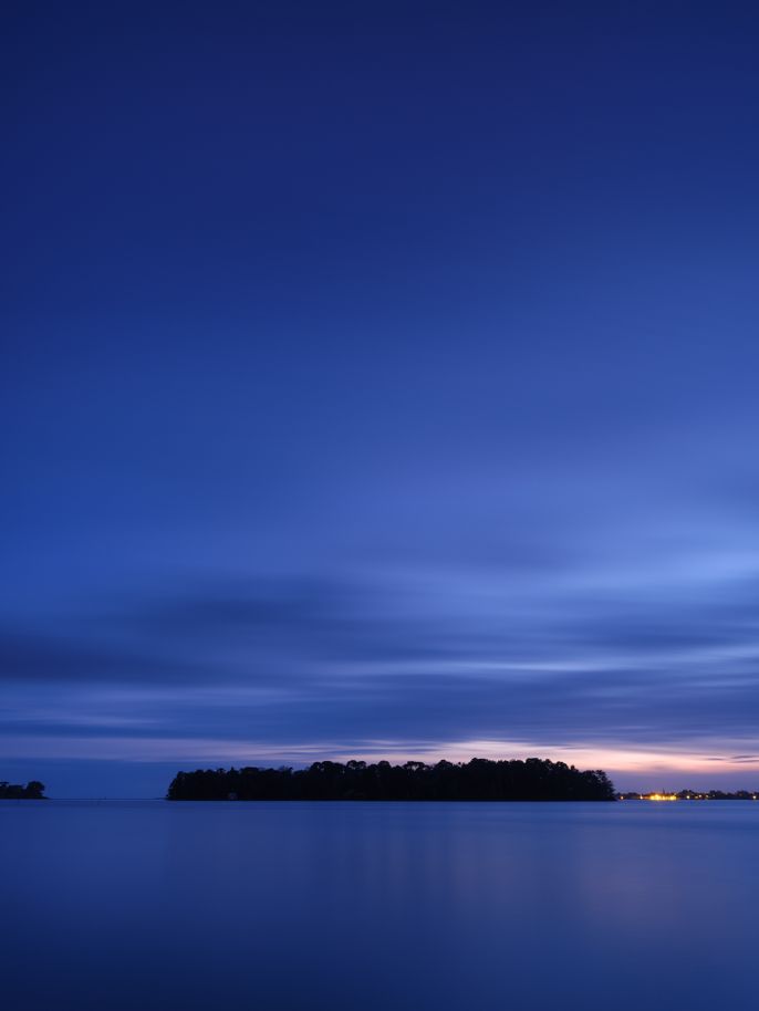 Paysage dans le bleu III