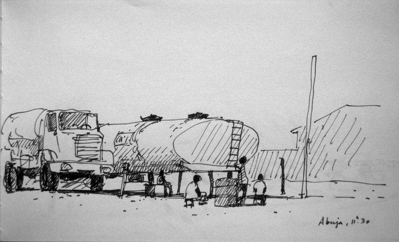 Croquis de voyage Abuja (Nigéria)