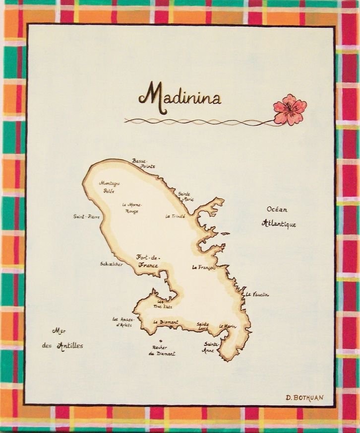 Carte Martinique